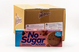 Печенье Wellness цельнозерновое без сахара с витаминами 125 грамм