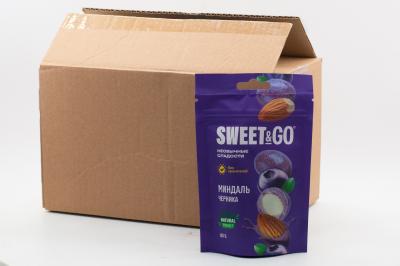Конфеты Sweet&Go в черничной глазури с цельным миндалем (Россия) 80г